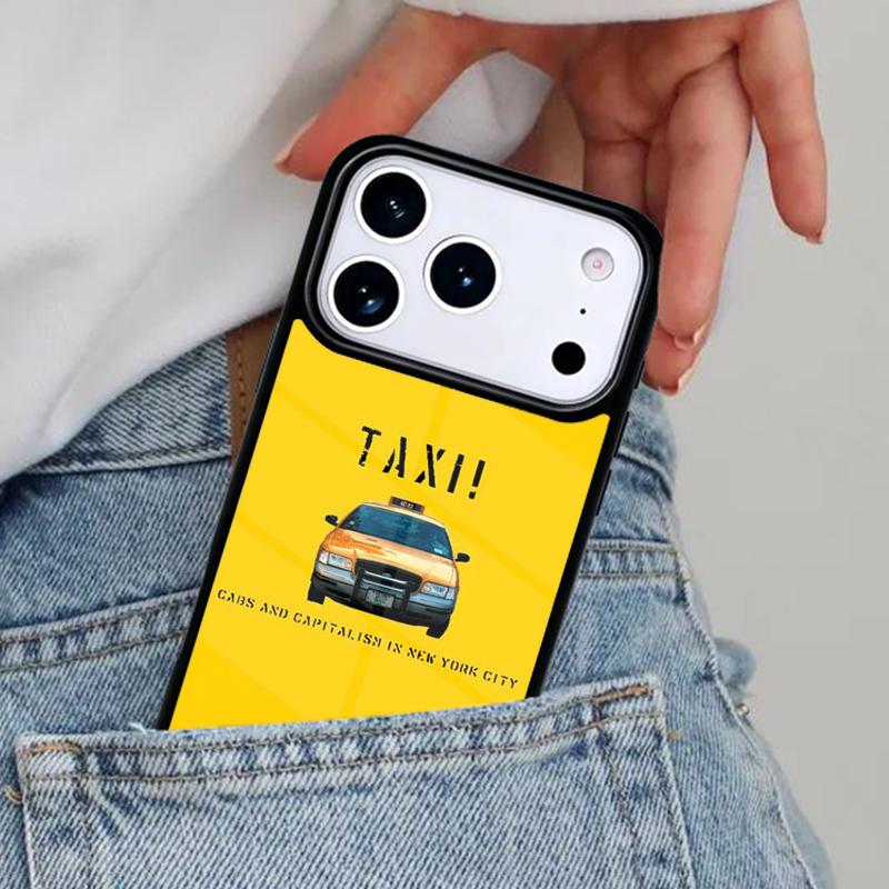 NYC Yellow Taxi Cabs Phone Case for iPhone 17ProMax 12 13 14 15 16e 17 Pro Max Plus Air Cover
