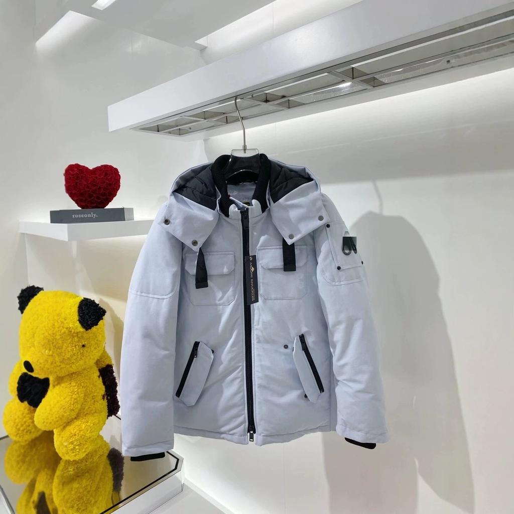 Scissors Li Qin Down Jacket Moose Knuckles Men's and Women's Hooded Down Jacket Warm Jacket