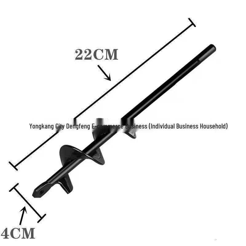 Earth Auger Spiral Drill Bit for Garden Soil Loosening
