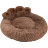 PLUSH ROUND BED Playpen FOR DOG CAT Pillow Bed 60x60 Paw