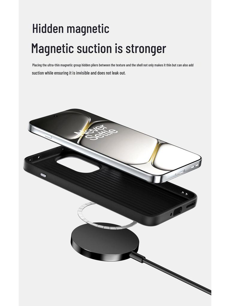 OnePlus Ace6 Magnetische Zachte Beschermhoes van Koolstofvezel