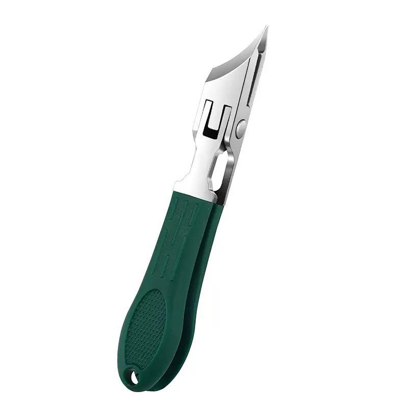 Super Sharp Oblique Nail Clippers: Large Opening, Anti-Splash, Pointed Mouth for Ingrown and Thick Toenails