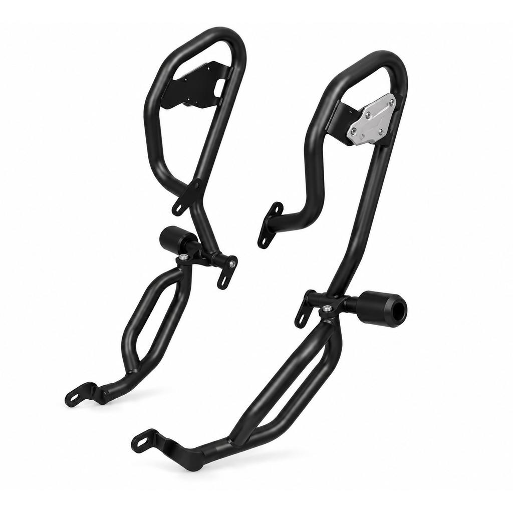 Fit For KTM 390 "ENDURO R (2025 Model) Defender Black Crash Guard With Sliders"
