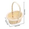 Mini Woven Baskets with Handles Small Imitation Rattan Woven Basket for Wedding Photography Prop Storage Container for Wedding
