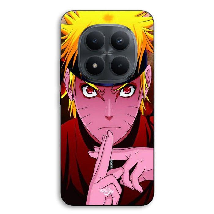 Coque téléphone - MANIACASE - Xiaomi Redmi Note 15 Pro 5G - Silicone TPU - Motif Naruto main croisée - Noir