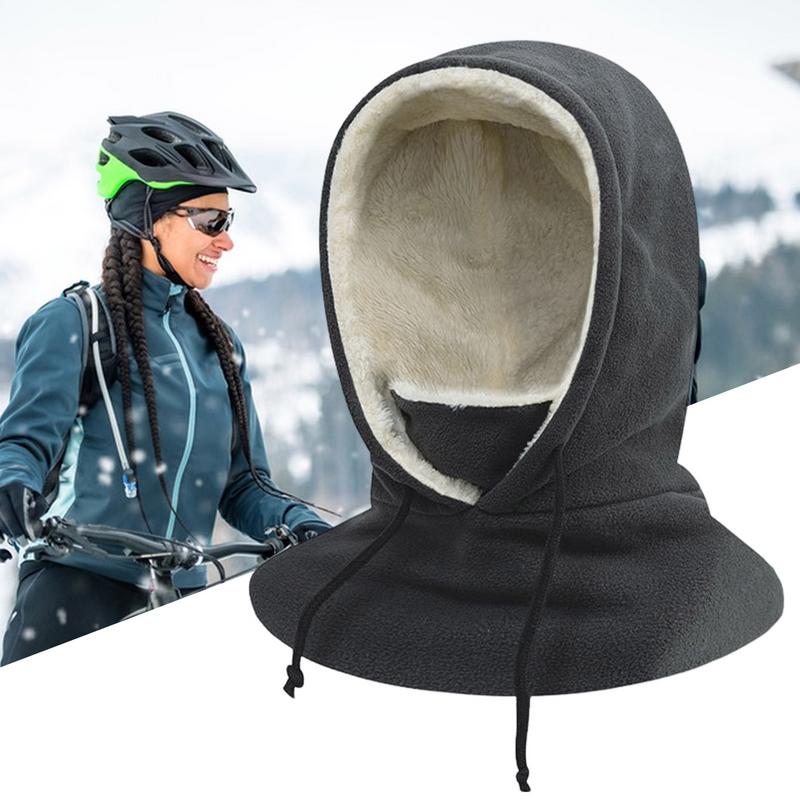 Cycling Fleece Face Masque Hat Fleece Warm Face Masque Scarf For Cycling Cold Weather Thickened Neck Warmer Women Men Headwear