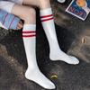 Sports Style Calf Socks Japanese Korean Version Student JK Stripe College Style Girl Cotton Socks Pile Up Socks Baseball Stockings