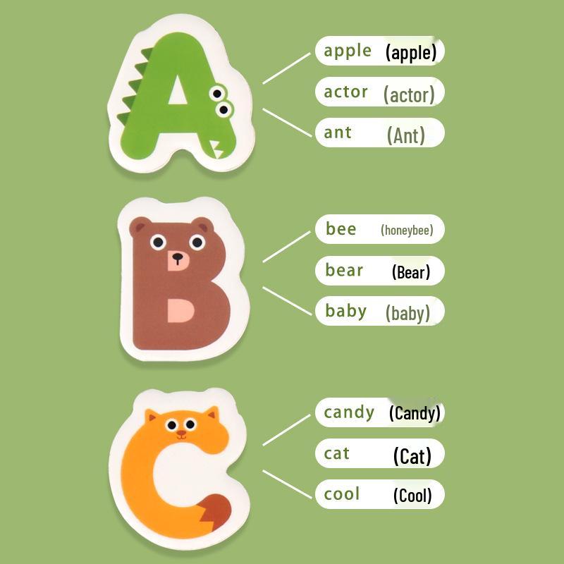 Magnetic Alphabet Puzzle & Book Set for Early English Learning