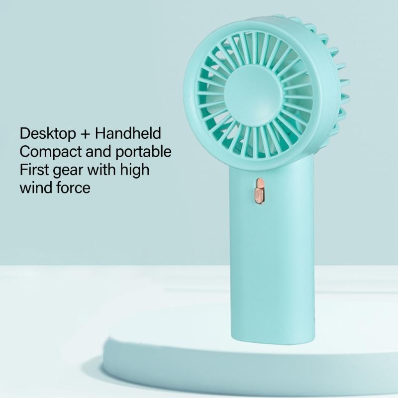 Rechargeable Mini Desk Fan Battery Operated Cooling Device For Home Office Travel Quiet Personals Airflows Tool