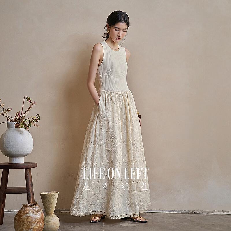 Living on the Left Women s Elegant A-Line Dress M грязно-белый