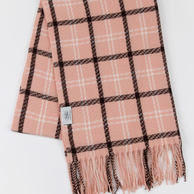 RECLOW MADRA Pastel Check Muffler PINK