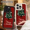 Phone Case: 2D Flat, Suitable for iPhone 18 17 16 15 14 13 Pro Protective Case, Deep Red Background, Perfect Christmas and Halloween Holiday Gift