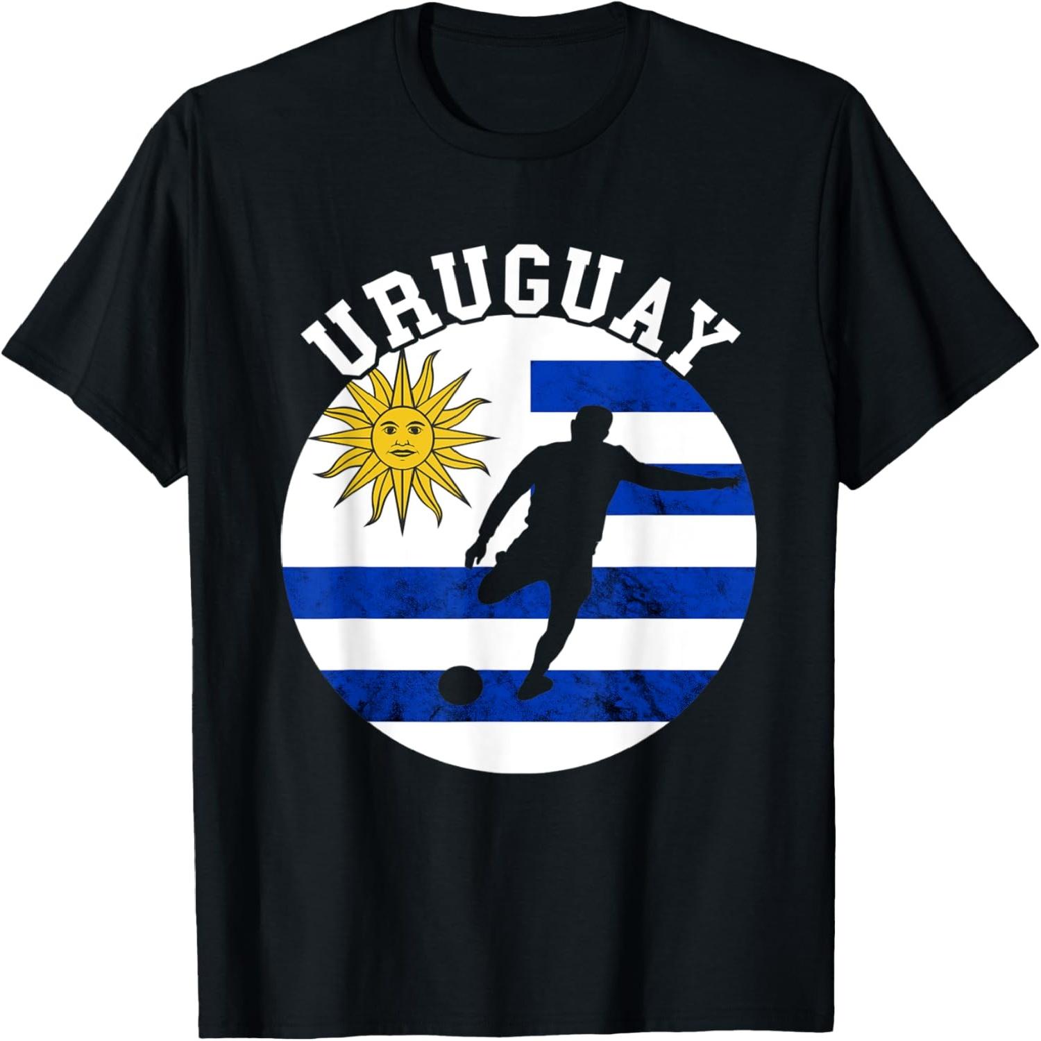 Uruguay Soccer Ball Urguayan Flag Uruguayan Soccer Charrúa T-Shirt S