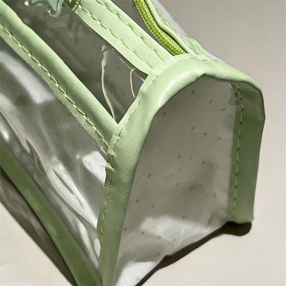 Bow Stationery Bag Transparent Storage Bag Cute Pen Box  Gift