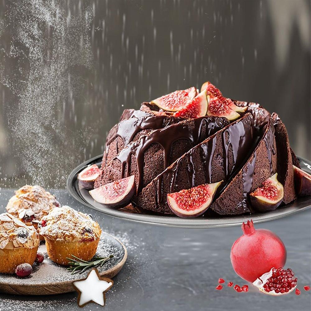 Steel Tray Kitchen Tray Plate Serving Platter Round 28 cm