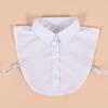 Detachable Cotton Lapel Shirt Fake Collar Solid Color False Blouse Neckwear Vintage Lace Lapel Blouse Top Clothing Accessories