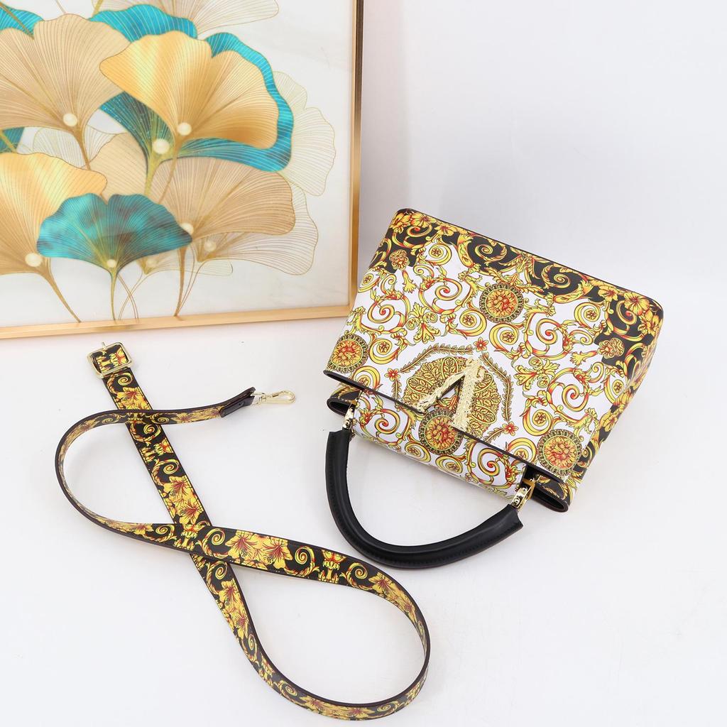 Women's Cross-Border Printed Handbag - European and American Style