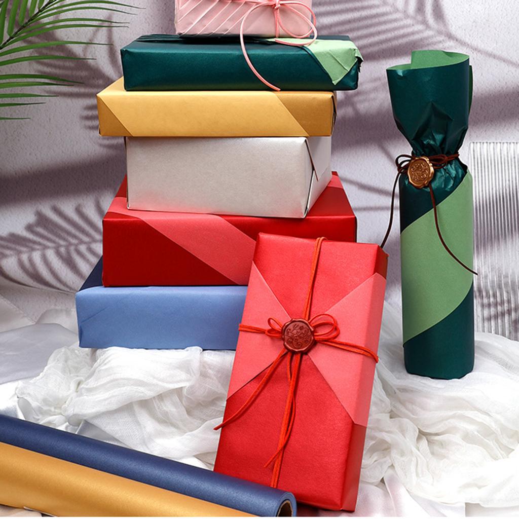 Personalisierbares Mattes Geschenkpapier Recycelbar Dickes Papier 43x300 cm Größe für Alle Anlässe Leicht zu Schneiden