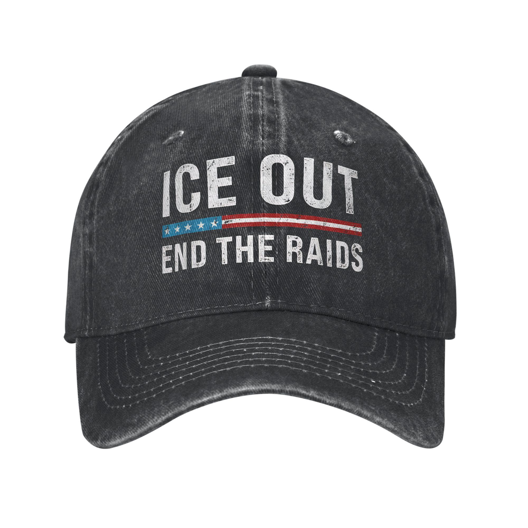 ice Out Anti Ice Minneapolis Abolish Ice Trucker Hats Accessories For Unisex Women Baseball Caps Retro Headwear Sun Caps One Size