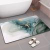 Luxuriöse feuchtigkeitsableitende schnelltrocknende weiche Diatomeenerde-Matte Eingangsbereich Wohnzimmer Badezimmer rutschfester Schlafzimmerteppich Fußmatte Toilette