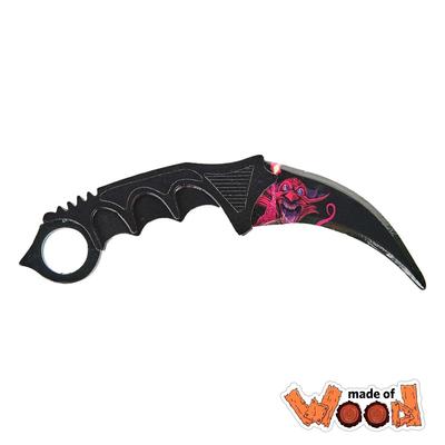 CS:GO Деревянный нож Karambit Hell Goblin, Maskbro, деревянный нож, сделанный из дерева, для любителей CounterStrike Global Offensive