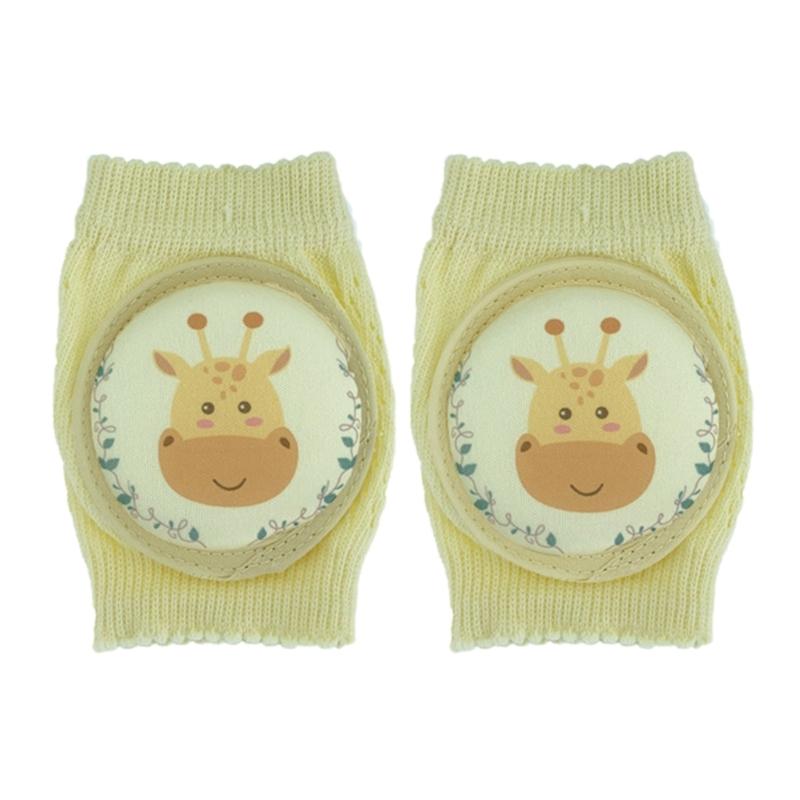 CartoonKleinkind Baby Knieschoner Elastische Krabbel Ellbogenpolster Kleinkinder Knieschützer Atmungsaktives Sicherheits-Kniepolster