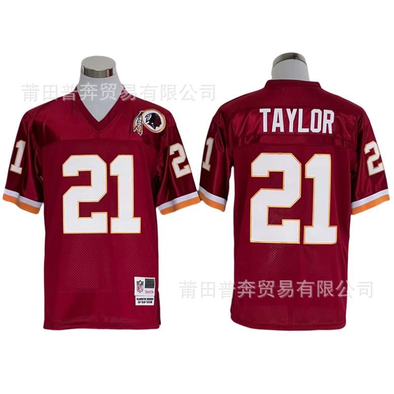 Washington Redskins Retro Football Jersey 21 Taylor 17 D.Williams Men Women Sportswear
