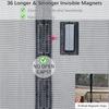 Upgraded Magnetic Screen Door Thicker 250g/m² Reinforced Mesh,36 Longer Magnets,Door Screen Magnetic Closure for Single Door,Heavy Duty Door Net