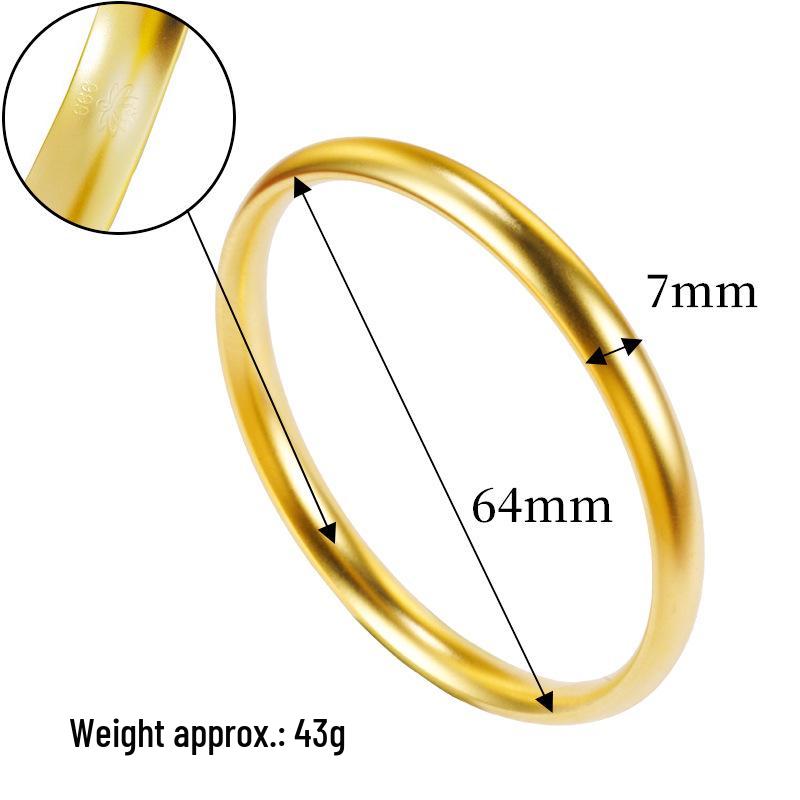 Vietnamese Gold Heritage Lotus Bracelet for Women: Long-Lasting, Ancient Chinese Style, Colorfast Simulation