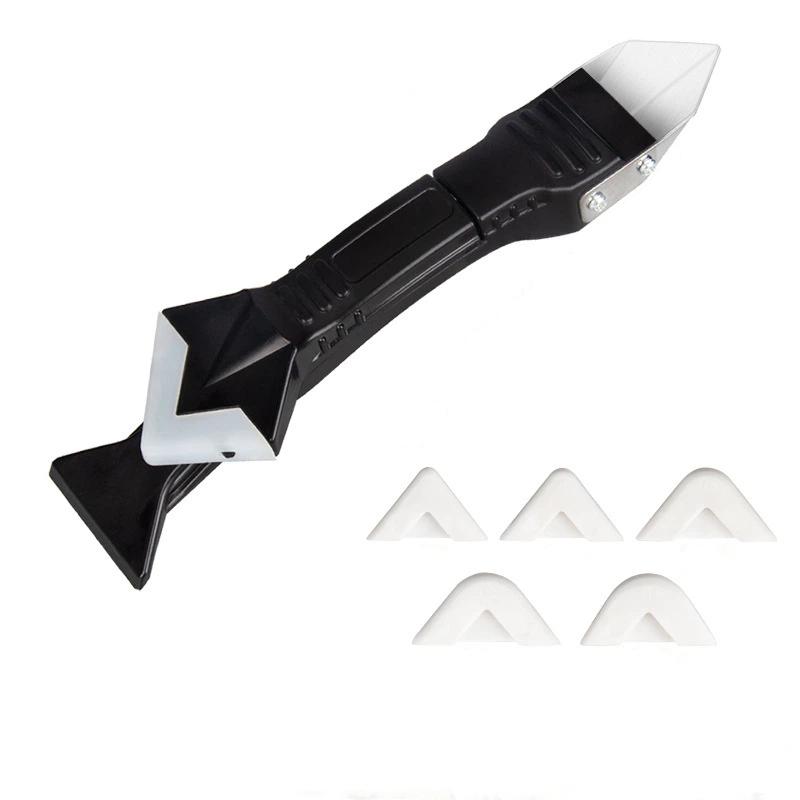Silicone Scraper Caulking Grout Tool Sealant Finishing Cleaning Set Kitchen Window Cleaning Scraper Set Specializeds SeamScraper
