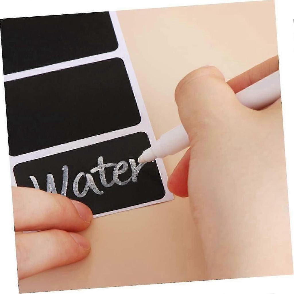 300 Removable Blackboard Stickers Glass Containers Seasoning Jar Labels Blackboard Labels Chalkboard Stickers Black Container Sticker Labels Blac