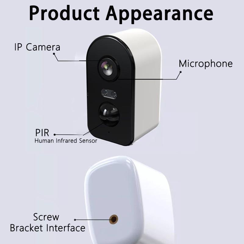 Wireless Outdoor Smart Surveillance Camera with Low Power Battery and Mobile Remote Monitoring