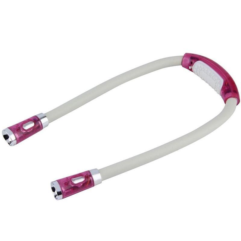 LED lampka do przytulania elastyczna regulowana latarka na szyję do nauki kolorowa do czytania