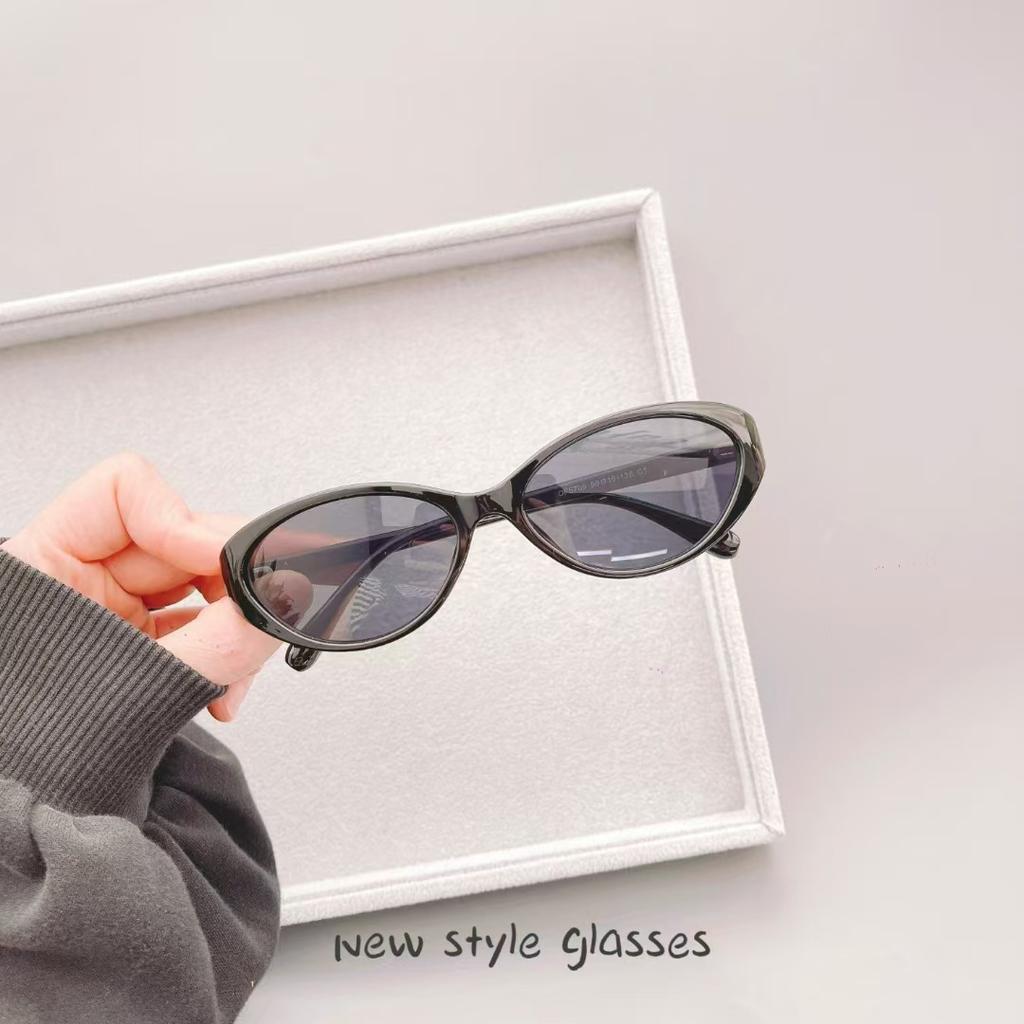 New Style Fashion Sunglasses Korean Style Oval Shape ladies's Sun sleek Glasses Holiday Travelling Female Sunglass
