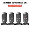 ABS Carbon Autoschlüsselhülle Hülle Fob für Jeep Renegade Compass Grand Cherokee für Chrysler 300C Wrangler Dodge Autozubehör
