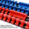 6Pcs ABS Socket Wrenchs Holder Adjustable Finisher 1/4 3/8 1/2 Storage Mountable Sliding Stand Sleeve Holder Rail Rack