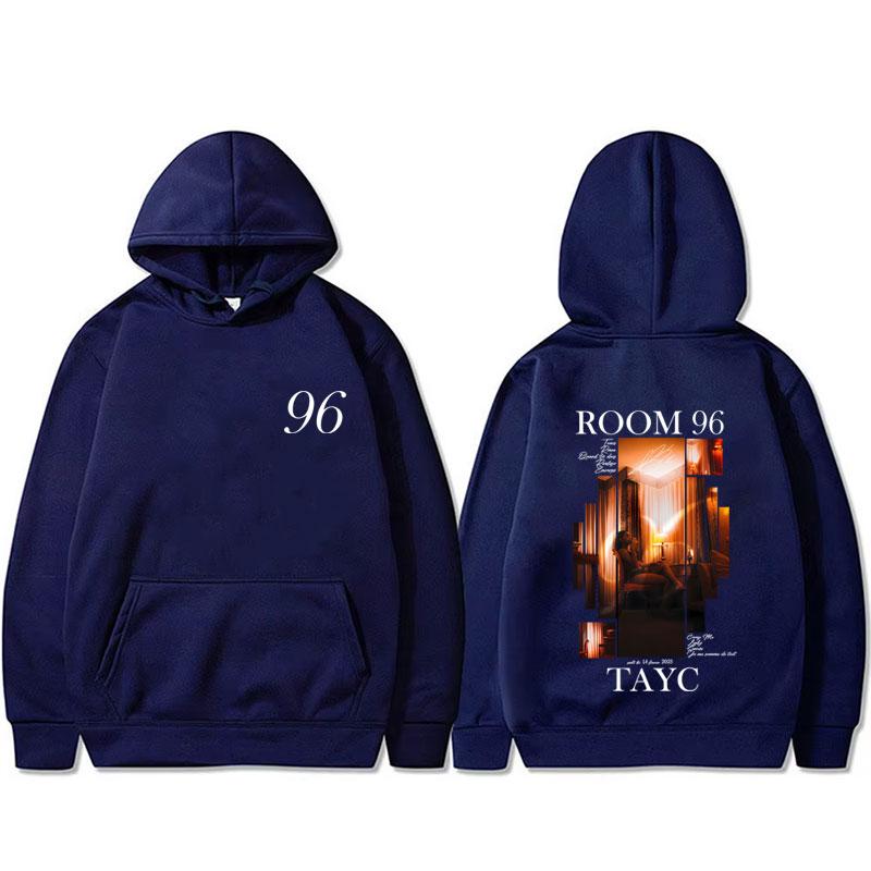 Rapper Tayc ROOM 96 Album Graphic Hoodie Men's Hip Hop Fashion Pop Music Sweatshirt Male Casual Vintage Fleece Cotton Hoodies