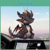Acrylic Black Dragon Cartoon Car Charm Pendant For Stylish Vehicle Decoration