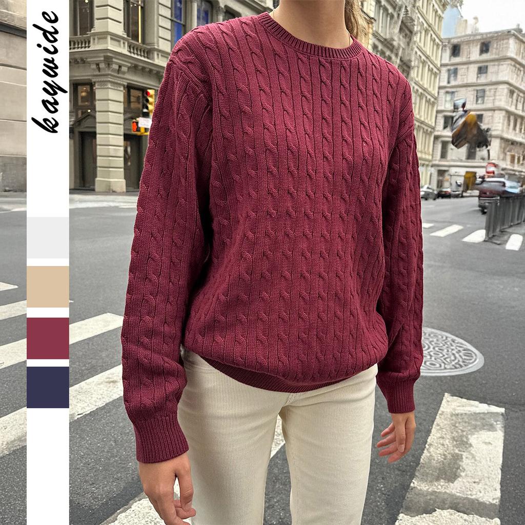 Casual Holiday Solid Color Long-sleeved Bottoming Sweater Woolen Women's Clothing 2025 Autumn and Winter