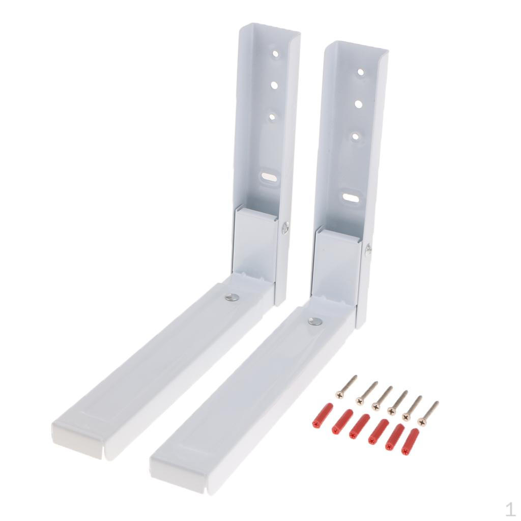 Folding Stainless Steel Microwave Oven Mounted Bracket Supportor