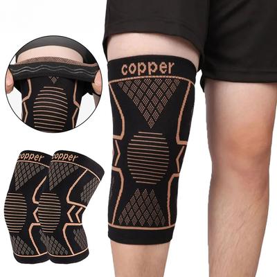 Koperen knieondersteuningspad Braces voor artritis Gewrichtspijnverlichting Compressie kniemouw voor sport Fitness Workout Hardlopen Unisex