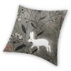 Hare Rabbit Bunny Animal Square Pillowcase Polyester Linen Velvet Printed Zip Decorative Pillow Case Sofa Seater Cushion Cover
