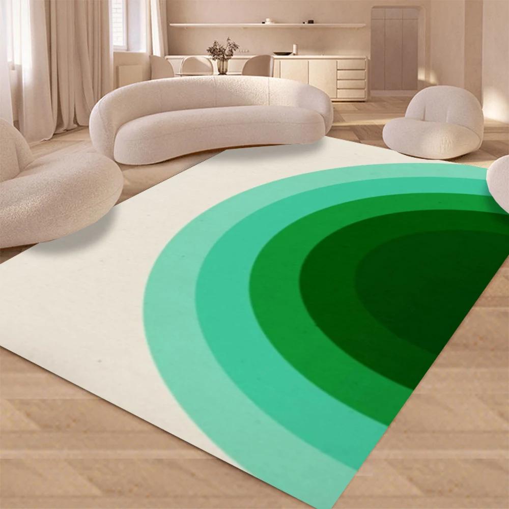 Luxury Rainbow Abstract Line Art Carpet Living Room Sofa Rug Home Decor Bedroom Rug Lounge Kitchen Coffee Table Floormat Modern