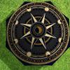 Compass Rose Design Umbrella: A Stylish and Functional Companion for Outdoor Adventures, Featuring Automatic Opening/Closing Mechanism, Lightweight