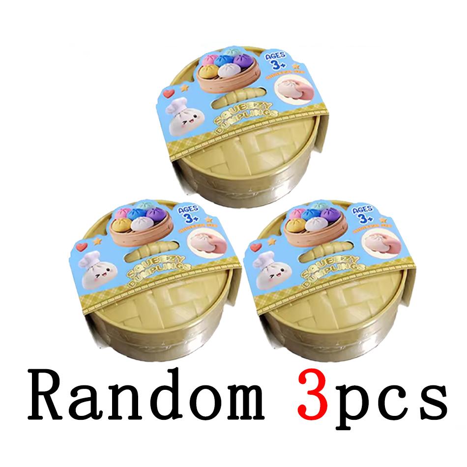 A Soft Maltose Dumpling Squishy: Transparent Colorful Squeeze Toy, Asmr Stress Relief Ball, Sensory Fidget Toy For Kids Adults