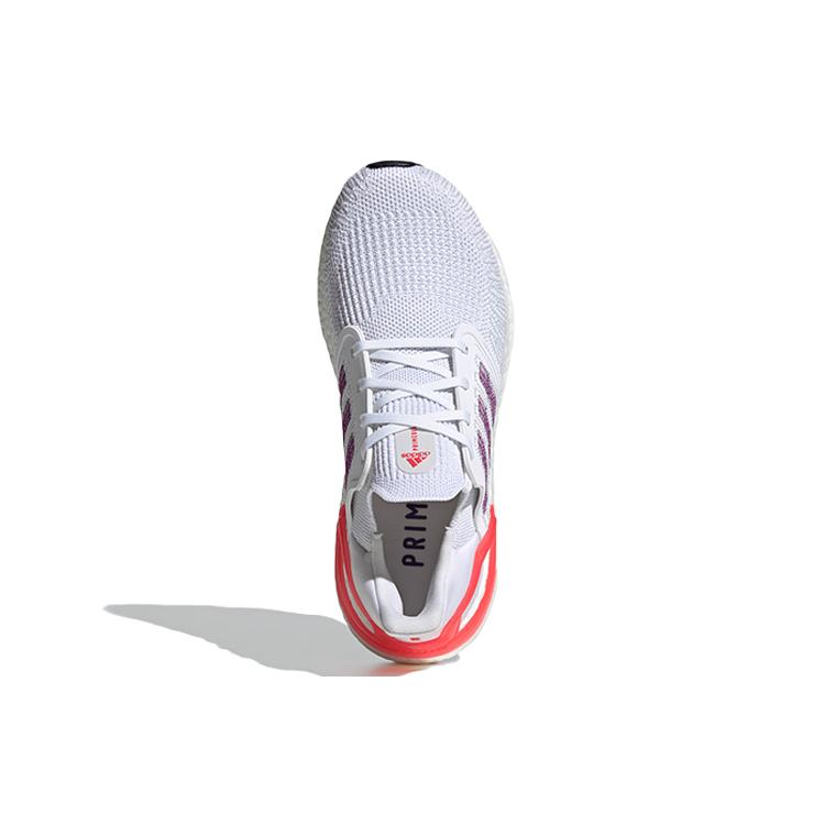 New Adidas UltraBoost 20 'White Shock Red' Women's EG0726