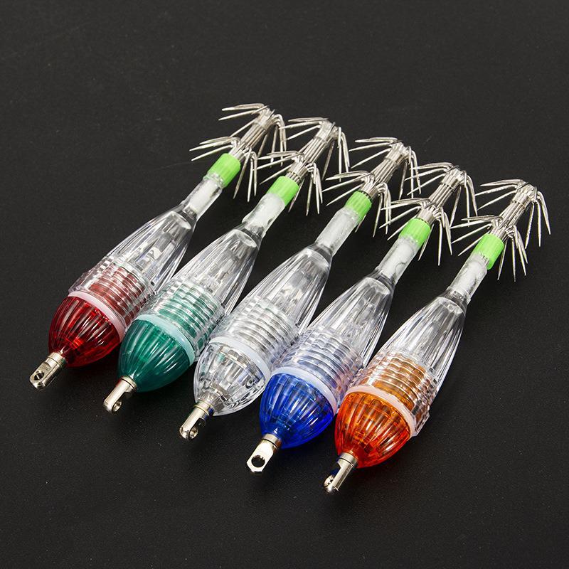 LED Deep Sea Squid Lure Fishing Light with Umbrella Hook