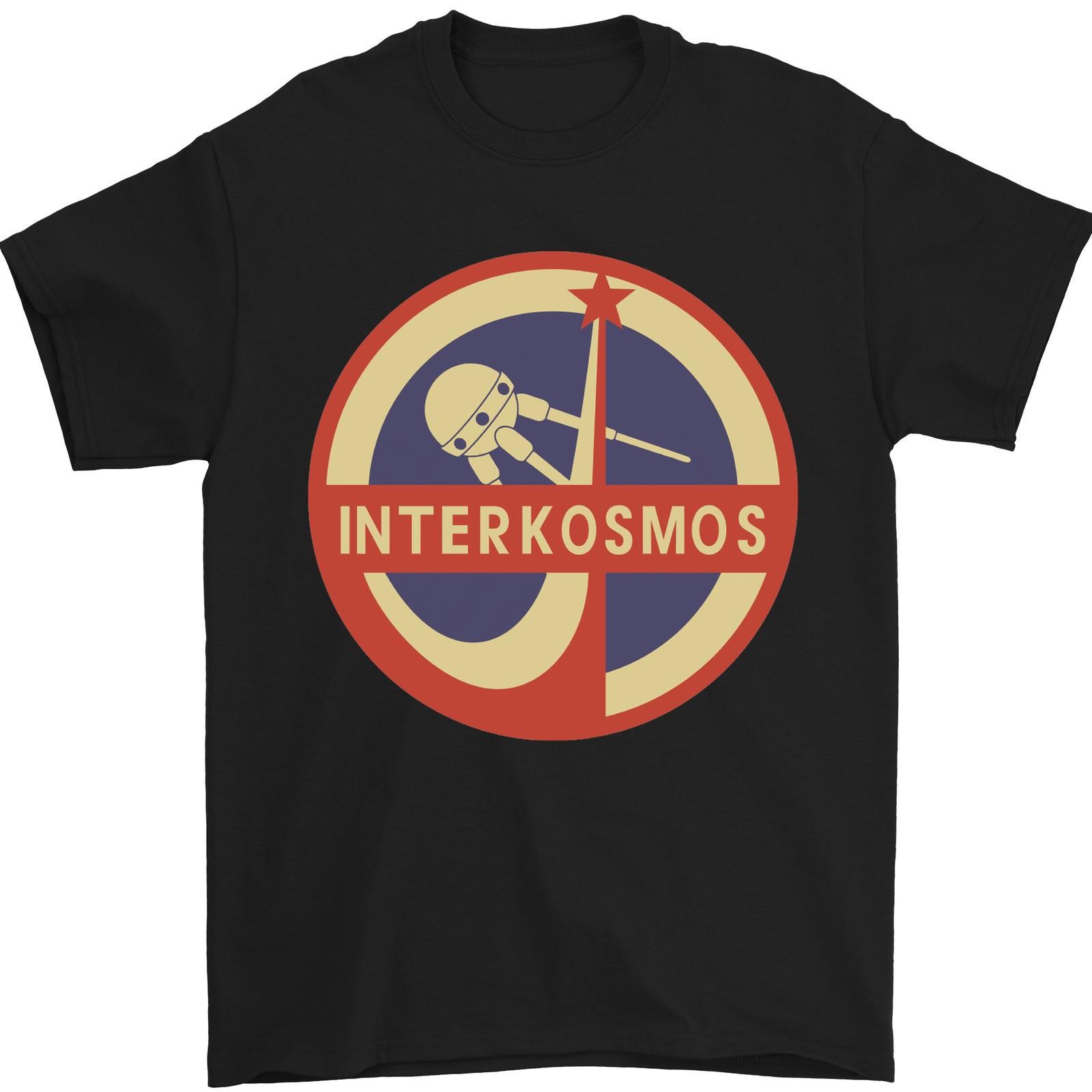 INTERKOSMOS Sputnik Soviet Space USSR CCCP Mens T-Shirt 100% Cotton S