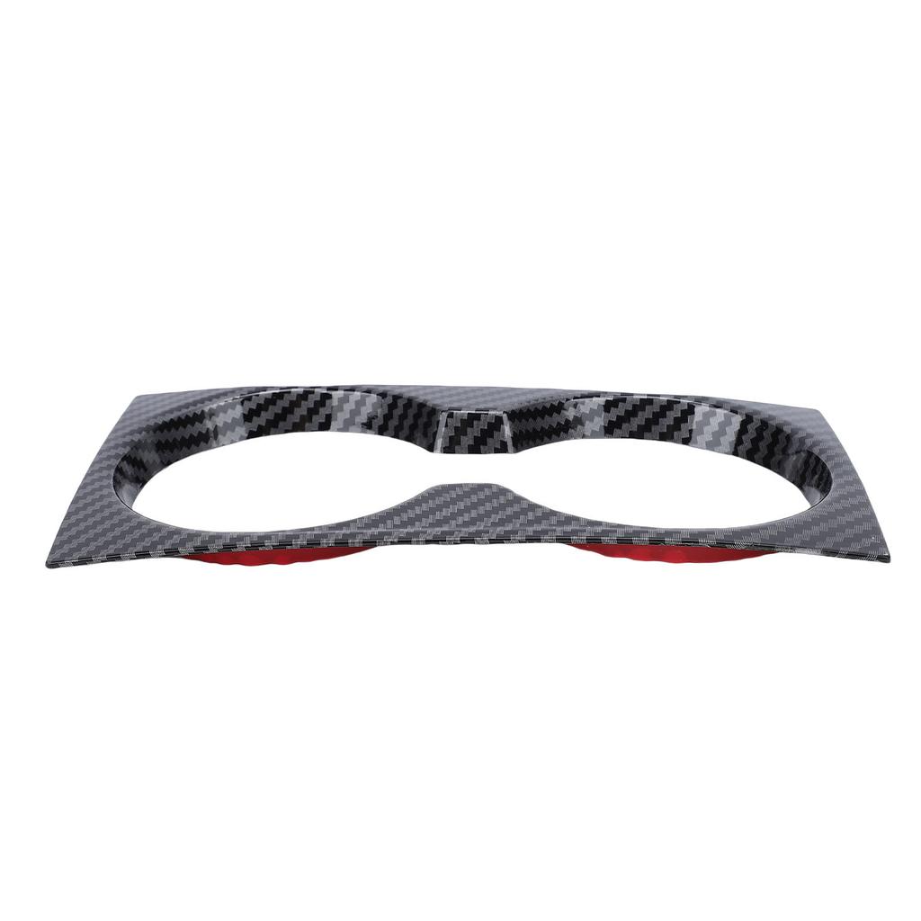 Water Cup Holder Panel Cover Trim Black Carbon Fiber Style Waterproofing Replacement for Mazda 3 2020