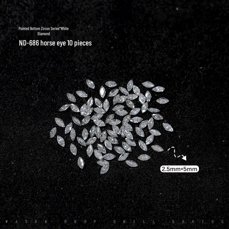 

Фальшивые украшения для ногтей: 10 шт. циркониевых бриллиантов 5А формы «маркиза», «капля», «сердце» и «квадрат»